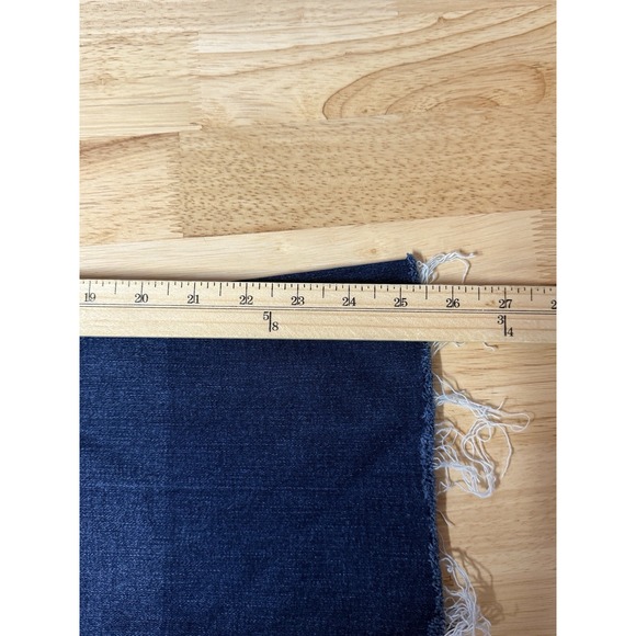 Spanx Jeans Women's Small Crop Flare Pull On High Rise Stretch Denim Blue - Picture 10 of 10